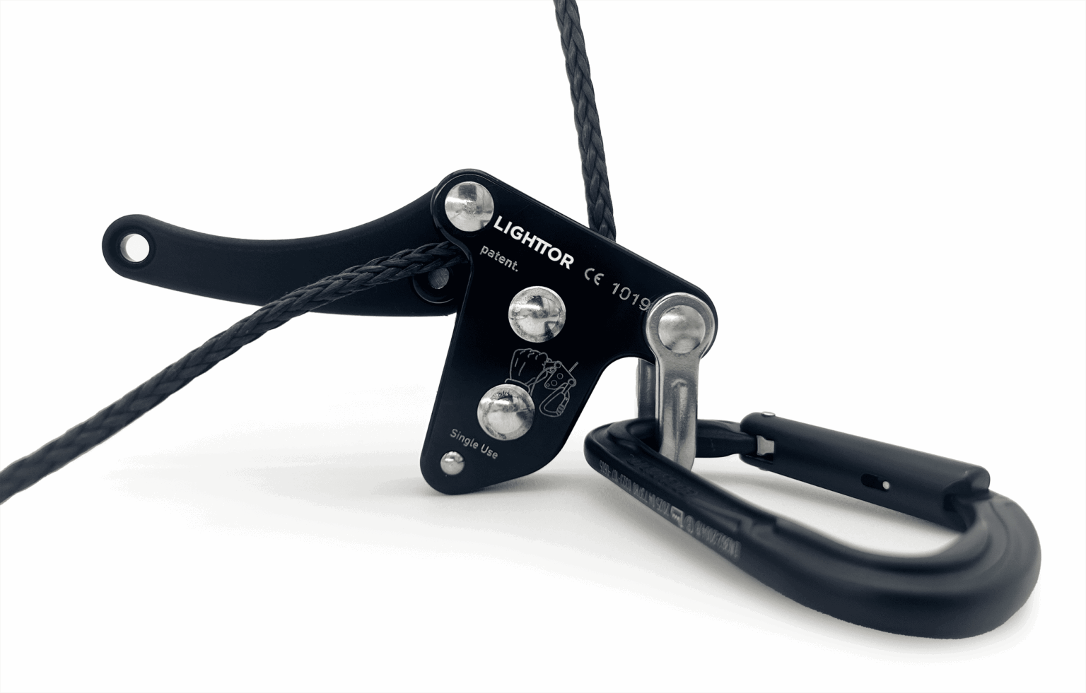 Descensor de rescate ultraligero con 10m de cuerda LIGHTTOR - PROTECTTION