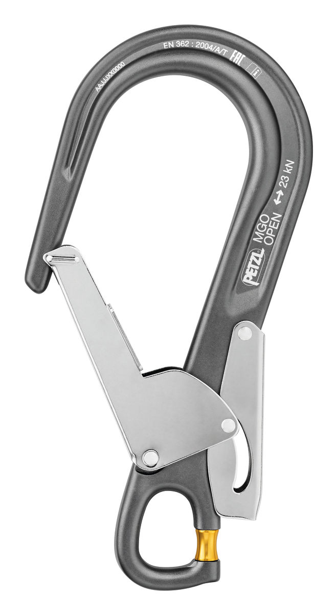 conector gran apertura cierre automático mgo petzl ref13495